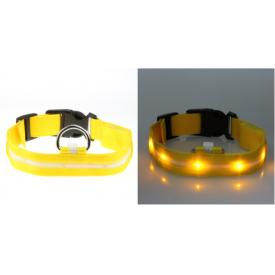 2.5CM丝网灯带宠物项圈 LED发光项圈 四个规格6种颜色 现货供应