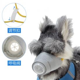宠物口罩狗出行用品防PM2.5狗口罩新款防护狗嘴套厂家直销防雾霾